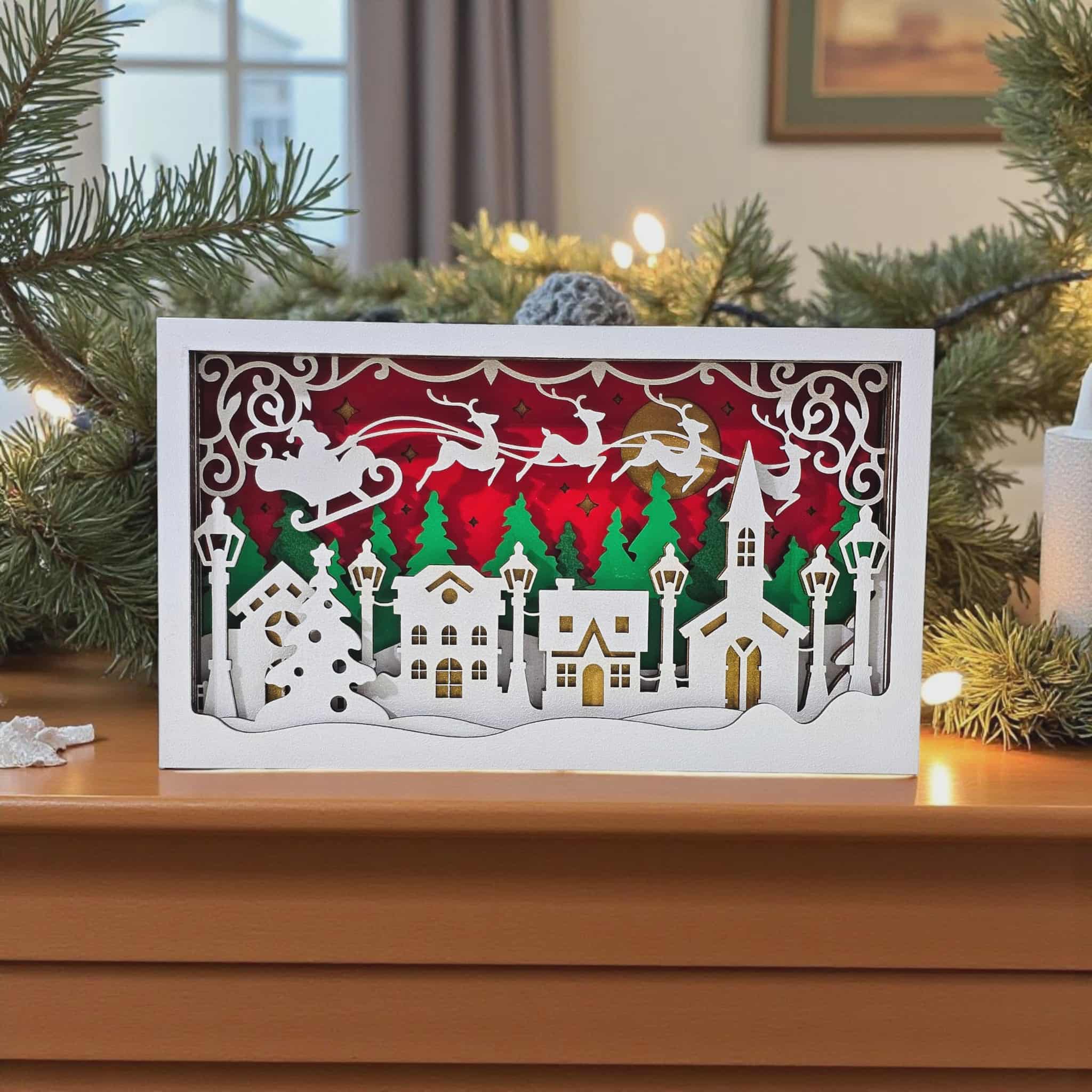 Christmas Village 3D Home Decor